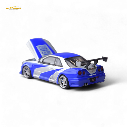 Focal Horizon Skyline GT-R R34 NFS Silver Blue 1:64