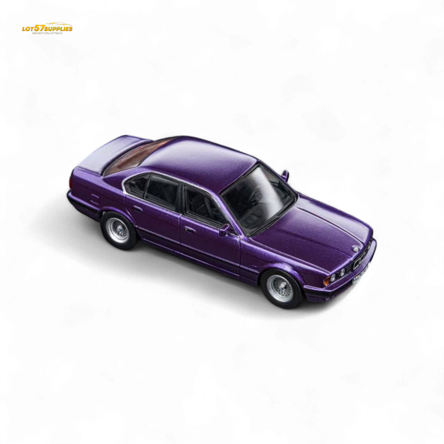 (Pre-Order) DCM BMW E34 5-Series Sedan - Daytona Roland Purple 1:64