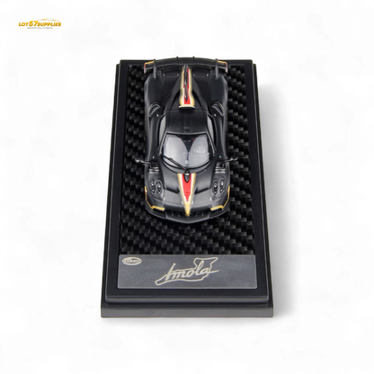 (Pre-Order) LCD Pagani Imola - Matte Black Carbon 1:64