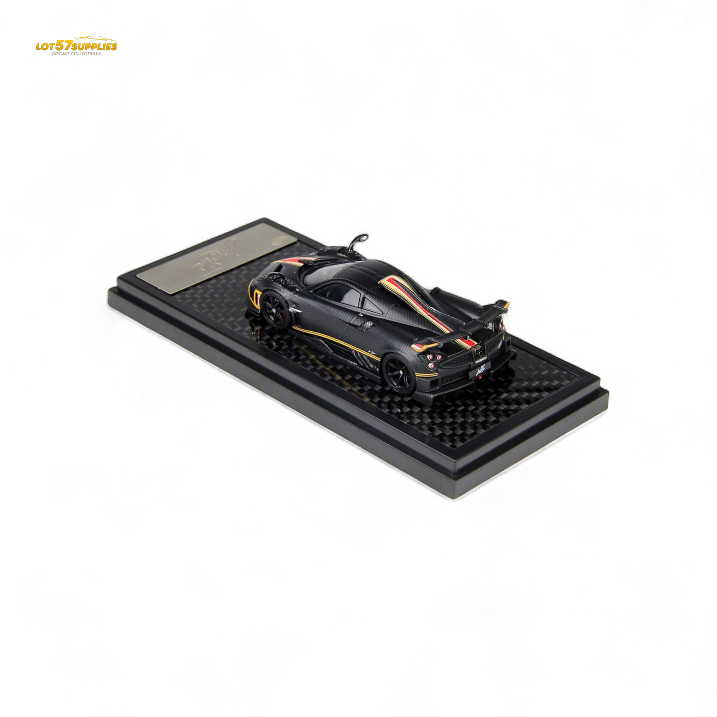 (Pre-Order) LCD Pagani Imola - Matte Black Carbon 1:64