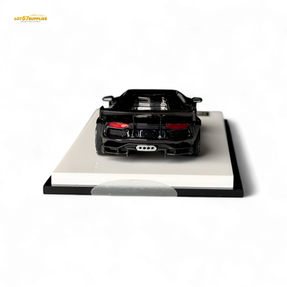 King Model Lamborghini Aventador LP700-4 Purple Carbon Fiber 1:64