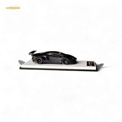 King Model Lamborghini Aventador LP700-4 Purple Carbon Fiber 1:64