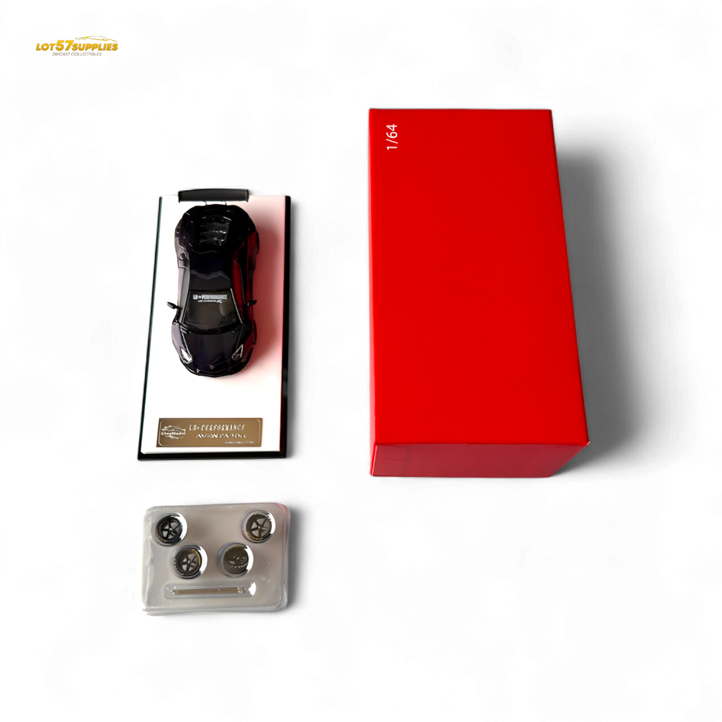 King Model Lamborghini Aventador LP700-4 LB 1.0 Purple Carbon Fiber 1:64