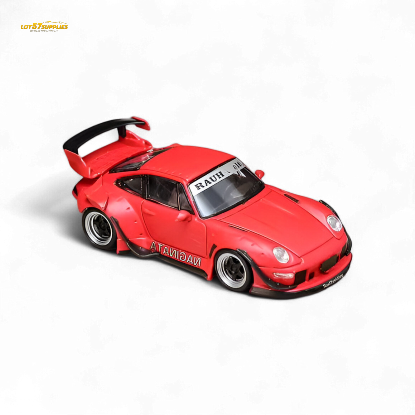 (Pre-Order) Street Weapon RWB 993 Naginata - Red Livery - Low Wing 1:64