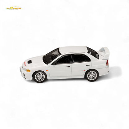Hobby Japan Mitsubishi Lancer Evolution IV White 1:64