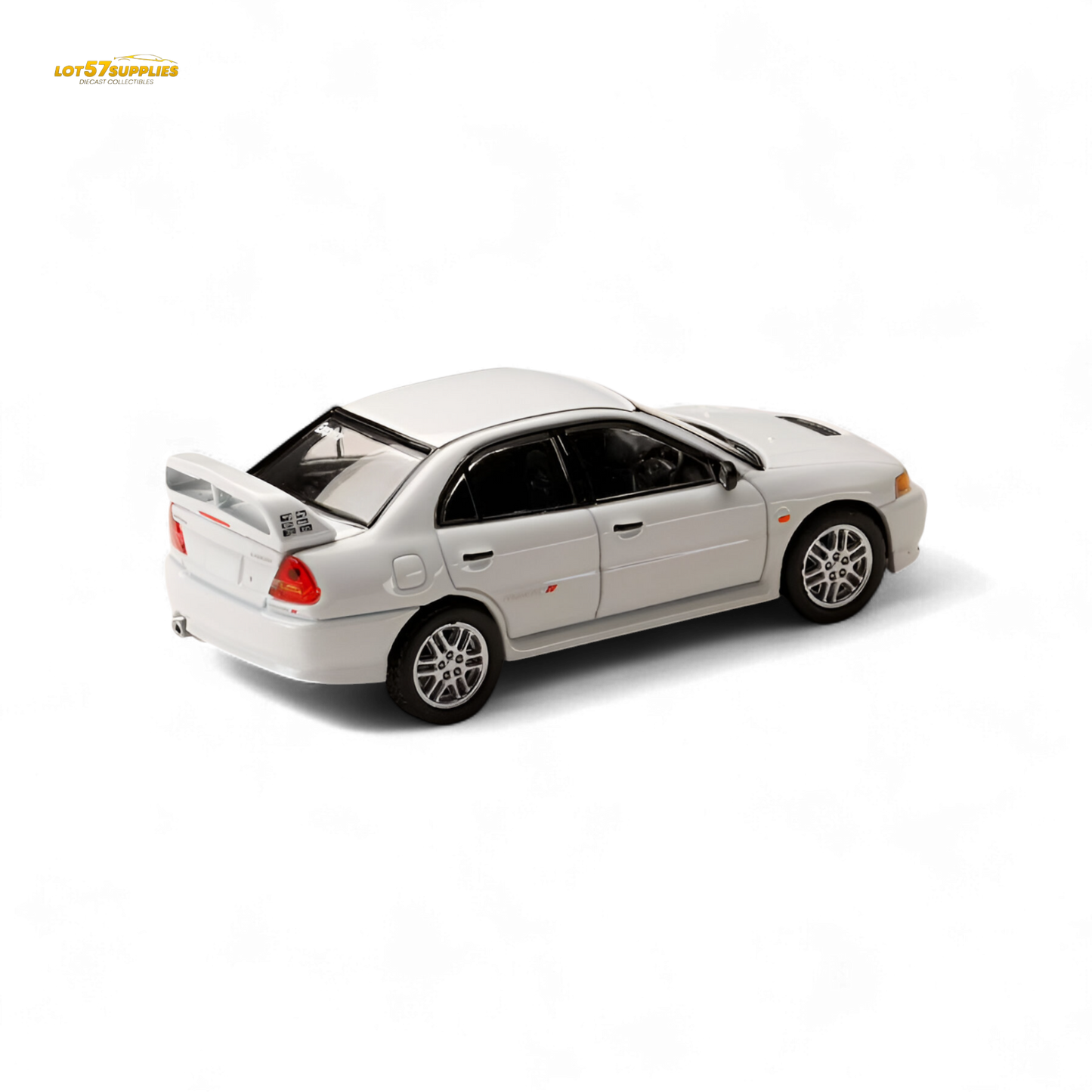 Hobby Japan Mitsubishi Lancer Evolution IV White 1:64