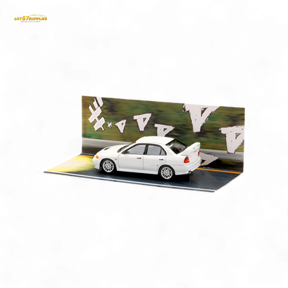 Hobby Japan Mitsubishi Lancer Evolution IV White 1:64