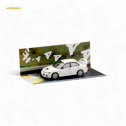 Hobby Japan Mitsubishi Lancer Evolution IV White 1:64