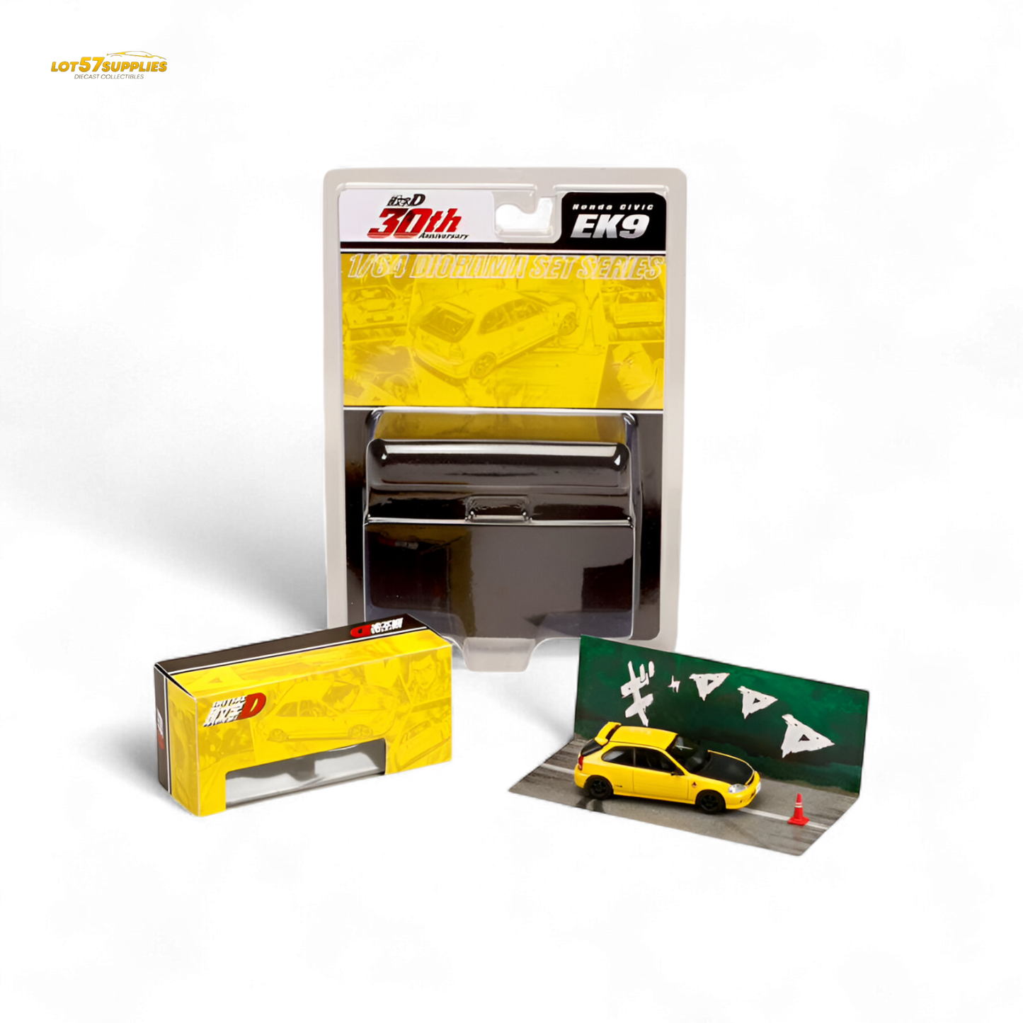 (Pre-Order) Hobby Japan Honda CIVIC (EK9) - Yellow 1:64