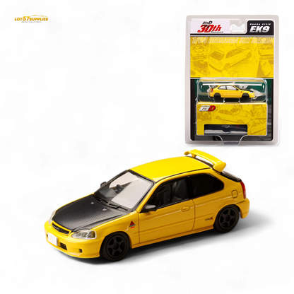 (Pre-Order) Hobby Japan Honda CIVIC (EK9) - Yellow 1:64