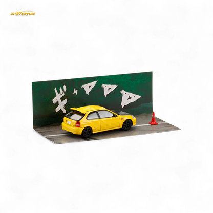 (Pre-Order) Hobby Japan Honda CIVIC (EK9) - Yellow 1:64