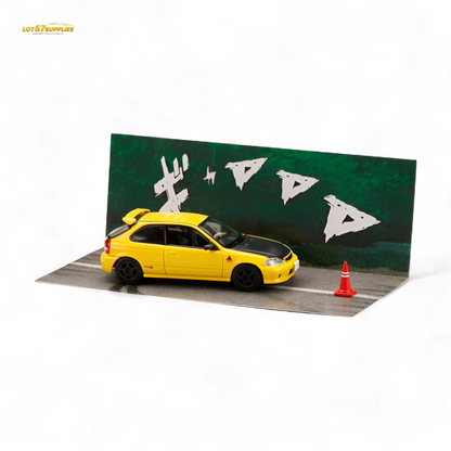 (Pre-Order) Hobby Japan Honda CIVIC (EK9) - Yellow 1:64