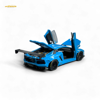 (Pre-Order) Pgm Lamborghini LP700-4 - BB Blue Luxury Version 1:64