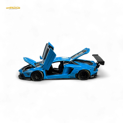 (Pre-Order) Pgm Lamborghini LP700-4 - BB Blue Luxury Version 1:64