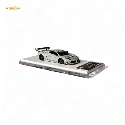 Flame Supercar LB458GT LB Wide-Body - Matte Grey 1:64 Resin