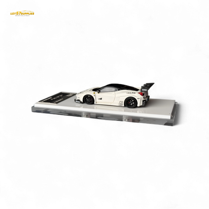 Flame Supercar LB458GT LB Wide-Body - White 1:64 Resin