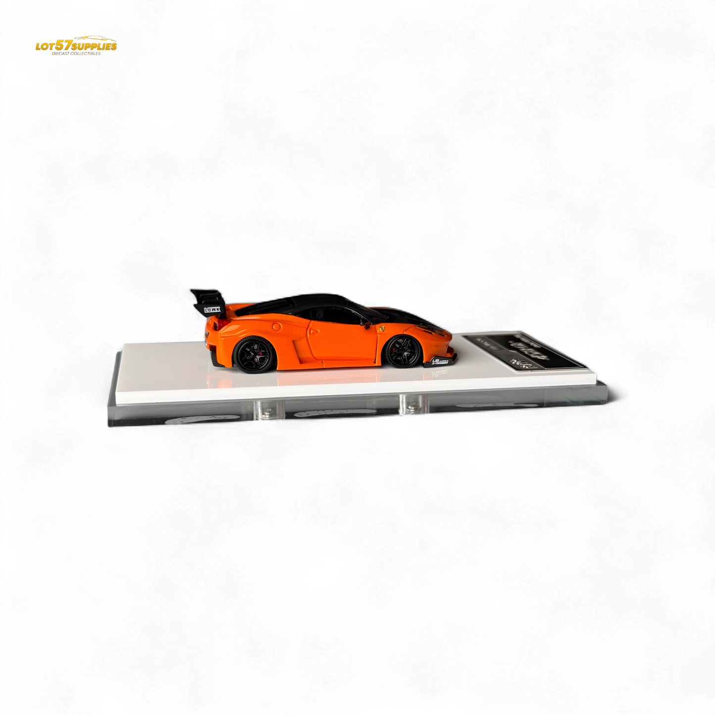 Flame Supercar LB458GT LB Wide-Body - Pearl Orange 1:64 Resin