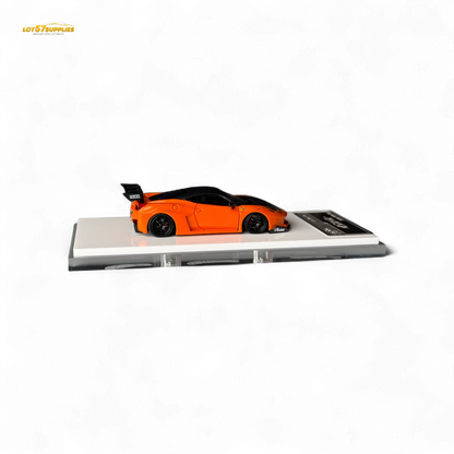 Flame Supercar LB458GT LB Wide-Body - Pearl Orange 1:64 Resin
