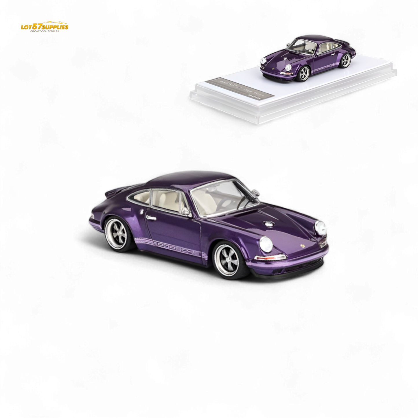 (Pre-Order) Zincit Model Porsche 911 Singer Coupe - Metallic Purple 1:64