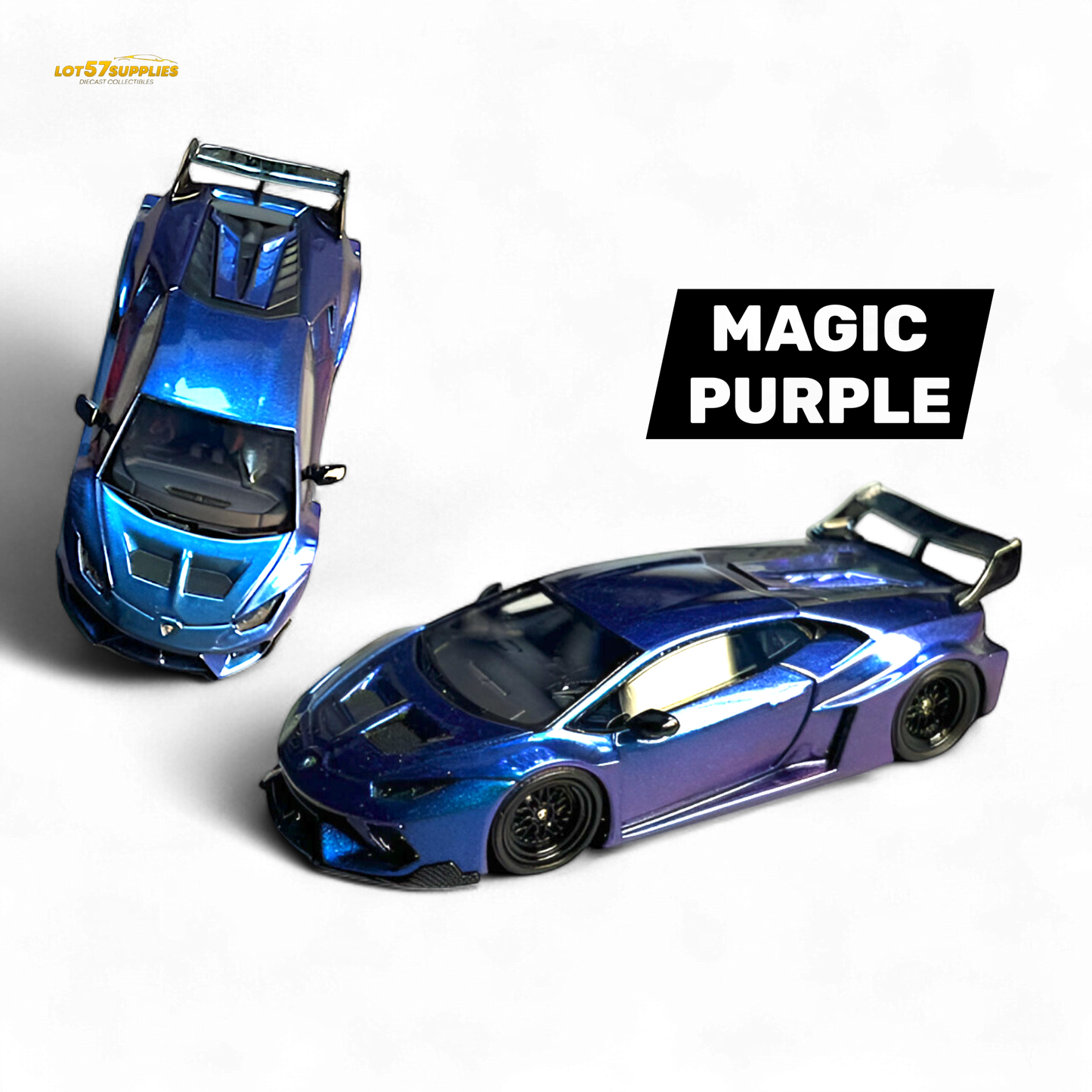 Flame Lamborghini Huracan GT LP610 - Magic Purple 1:64