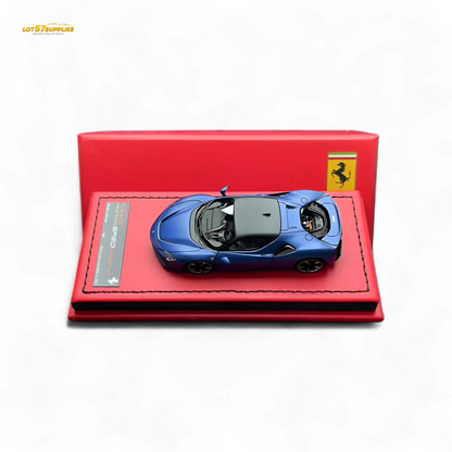 ART Ferrari SF90 Resin - Abu Dhabi Blue Hardtop - 99 Pcs Lim Ed 1:64