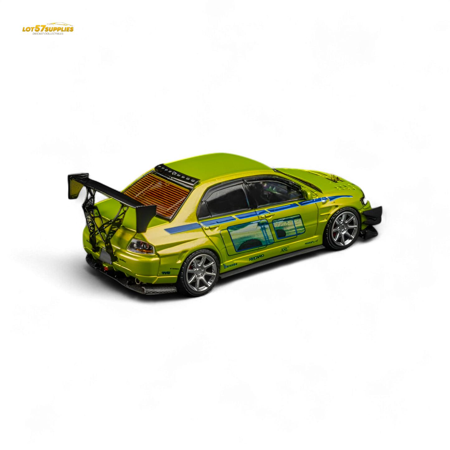FindClassically Mitsubishi Lancer Evo 9 FNF Bryan Livery Green 1:64