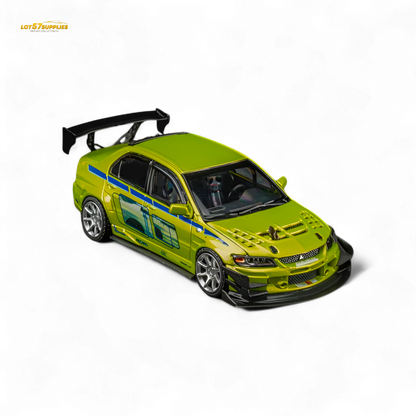 FindClassically Mitsubishi Lancer Evo 9 FNF Bryan Livery Green 1:64