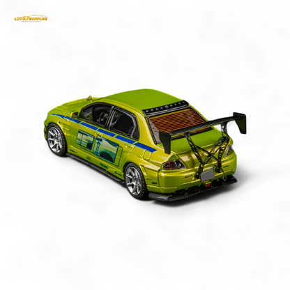 FindClassically Mitsubishi Lancer Evo 9 FNF Bryan Livery Green 1:64