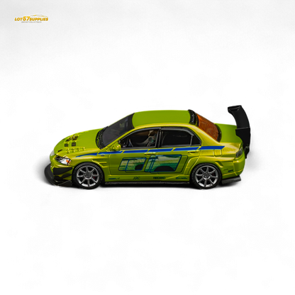 FindClassically Mitsubishi Lancer Evo 9 FNF Bryan Livery Green 1:64