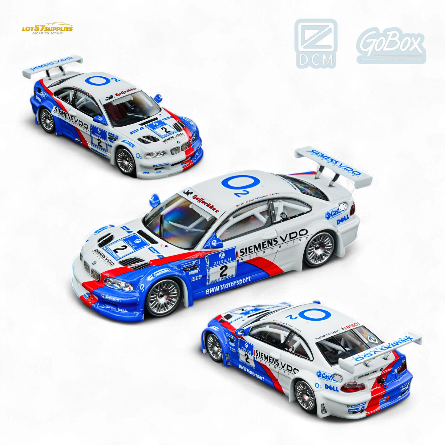 (Pre-Order) DCM & GOBOX M3 GTR E46 - SIEMENS 2 1:64