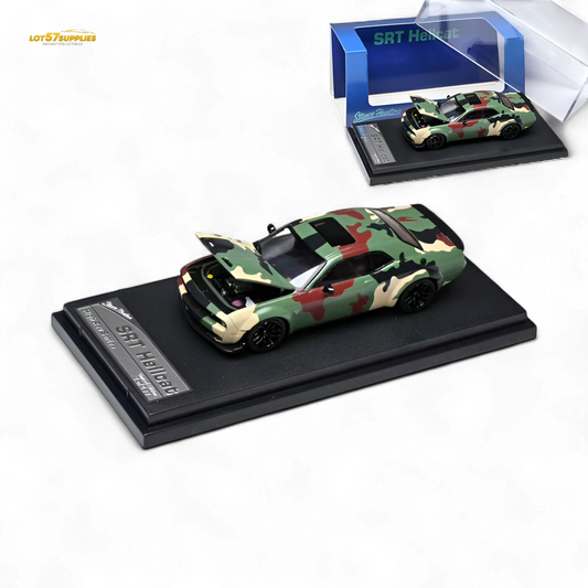 (Pre-Order) Stance Hunters Dodge Challenger SRT Hellcat DPM-95 - Army Green 1:64