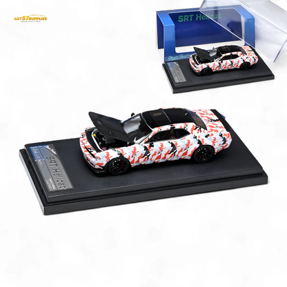 (Pre-Order) Stance Hunters Dodge Challenger SRT Hellcat DPM Desert Orange Gray - 1:64