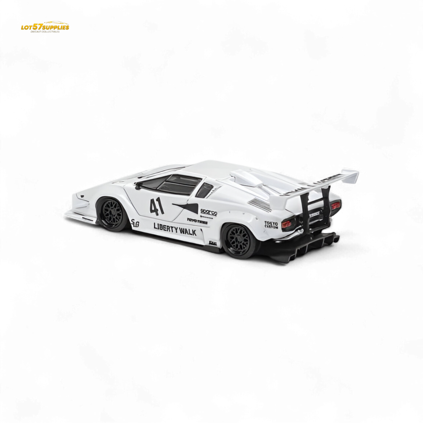 (Pre-Order) Vision64 LB Lamborghini Countach Luxury Version - White 1:64