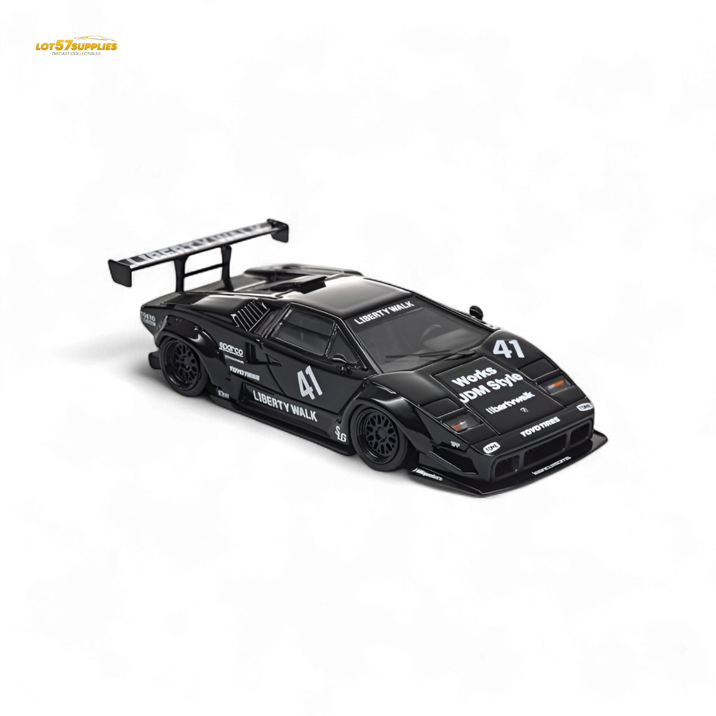 (Pre-Order) Vision64 LB Lamborghini Countach Luxury Version - Black 1:64