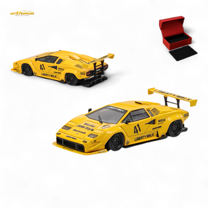 (Pre-Order) Vision64 LB Lamborghini Countach Luxury Version - Yellow 1:64