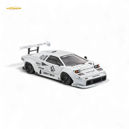 (Pre-Order) Vision64 LB Lamborghini Countach Luxury Version - White 1:64