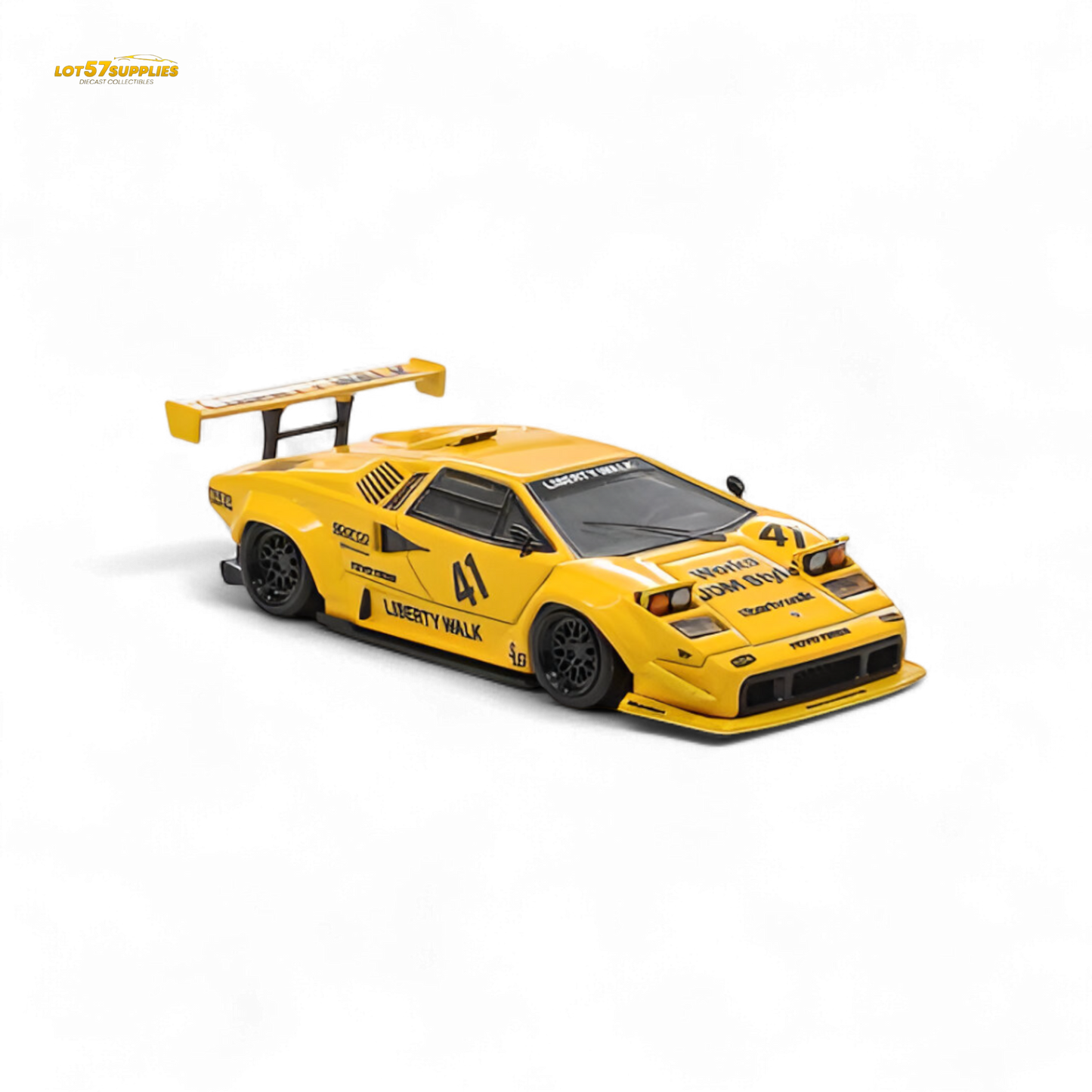 (Pre-Order) Vision64 LB Lamborghini Countach Luxury Version - Yellow 1:64