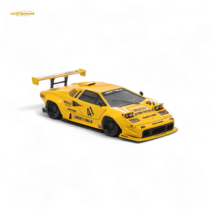 (Pre-Order) Vision64 LB Lamborghini Countach Luxury Version - Yellow 1:64