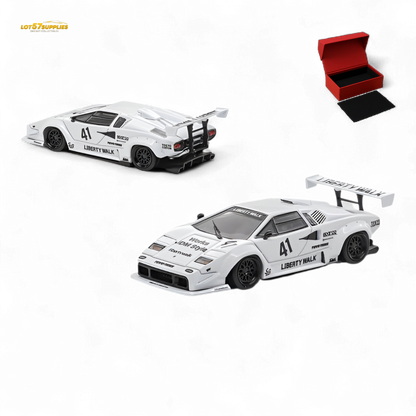 (Pre-Order) Vision64 LB Lamborghini Countach Luxury Version - White 1:64