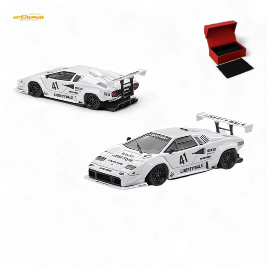 (Pre-Order) Vision64 LB Lamborghini Countach Luxury Version - White 1:64