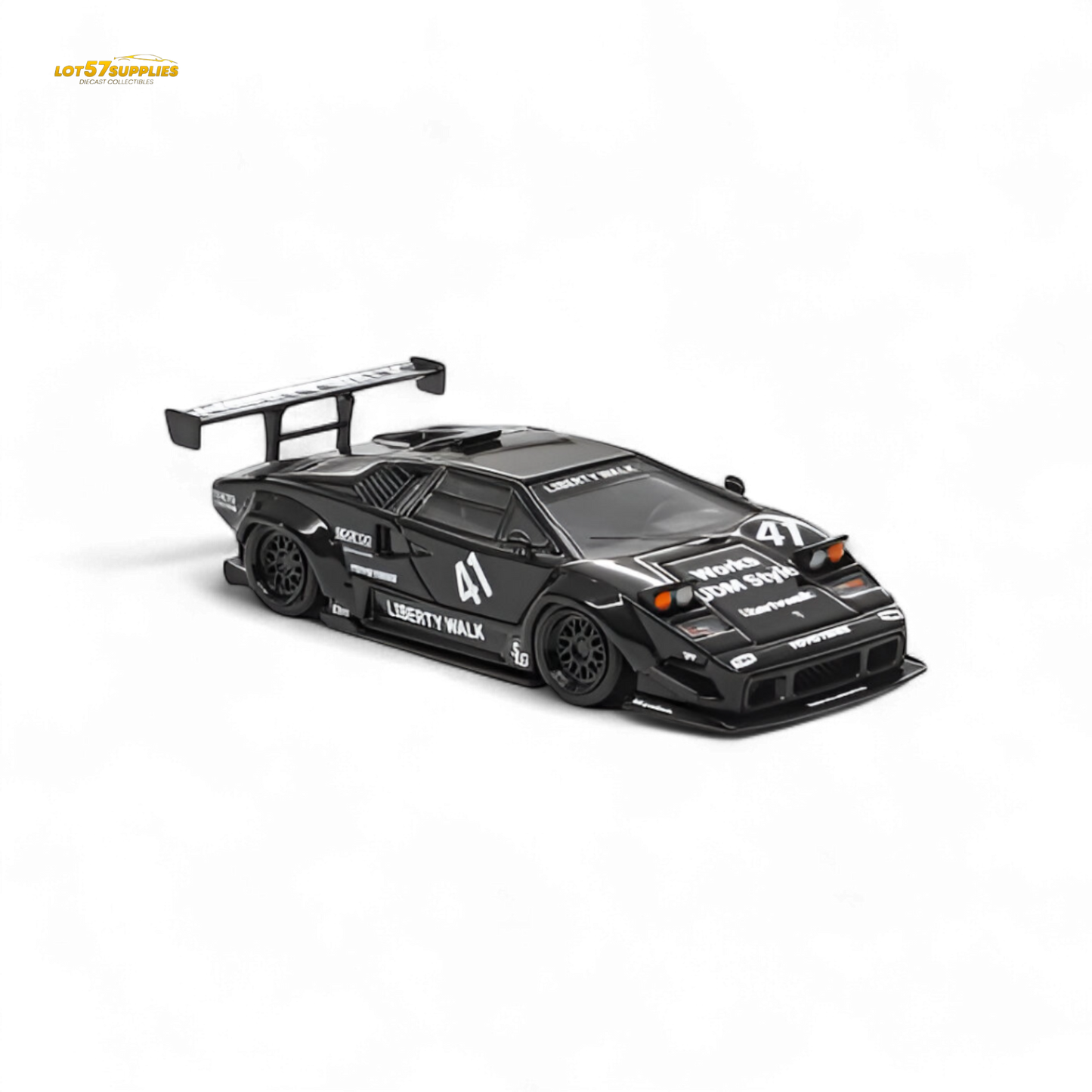 (Pre-Order) Vision64 LB Lamborghini Countach Luxury Version - Black 1:64