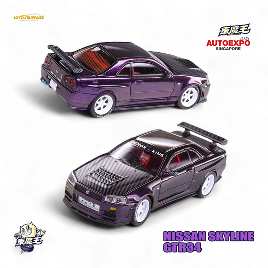 DEMON KING AUTO Nissan GTR34 - Chameleon (Singapore Exclusive) 1:64