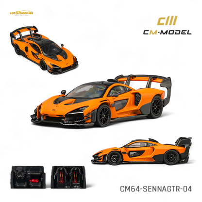 CM Model McLaren Senna GTR Papaya Orange 1:64