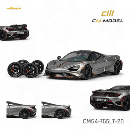 CM Model McLaren 765LT Silver Gray 1:64