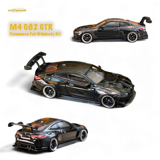 (Pre-Order) SW BMW M4 Flossmann Full Widebody Kit G82 GTR - Bright Black 1:64