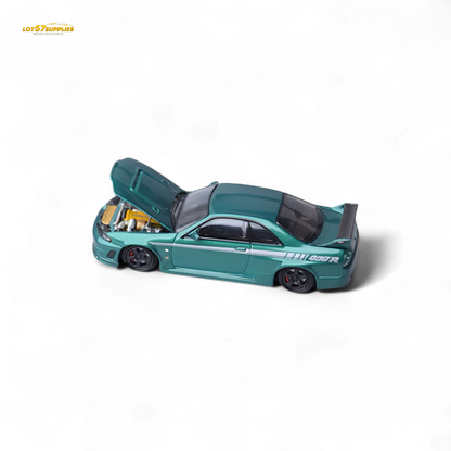 Focal Horizon Nissan Skyline GT-R R33 Nismo 400R Champion Green 1:64