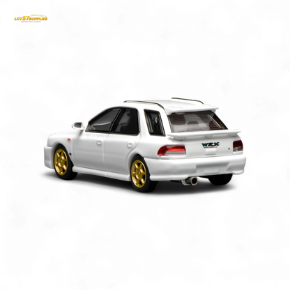 (Pre-Order) Motorhelix Subaru Impreza Wagon WRX STi Version VI - Pure White 1:64