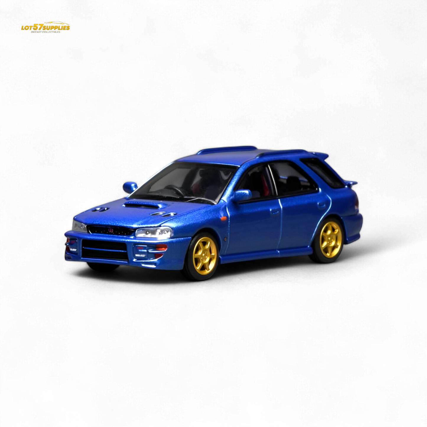(Pre-Order) Motorhelix Subaru Impreza Wagon WRX STi Version VI - Rally Blue 1:64