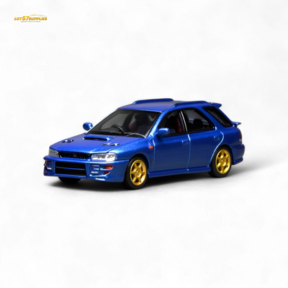 (Pre-Order) Motorhelix Subaru Impreza Wagon WRX STi Version VI - Rally Blue 1:64