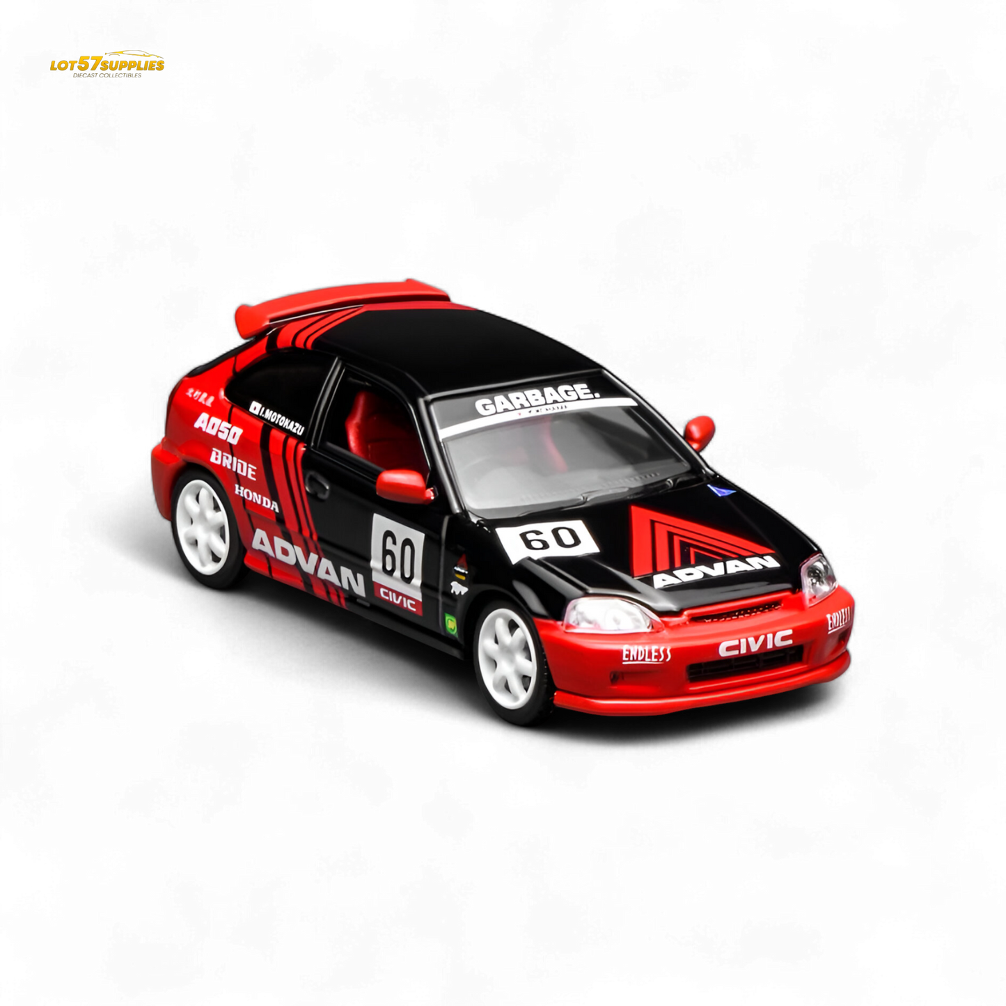 (Pre-Order) Motorhelix Honda Civic Type R (EK9) - Advan Livery 1:64